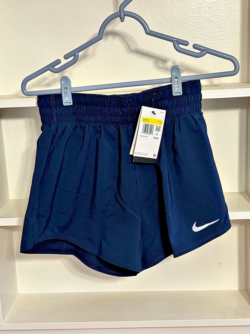 Nike One Dri-FIT High-Waisted 3" Brief Short Shorts Blue